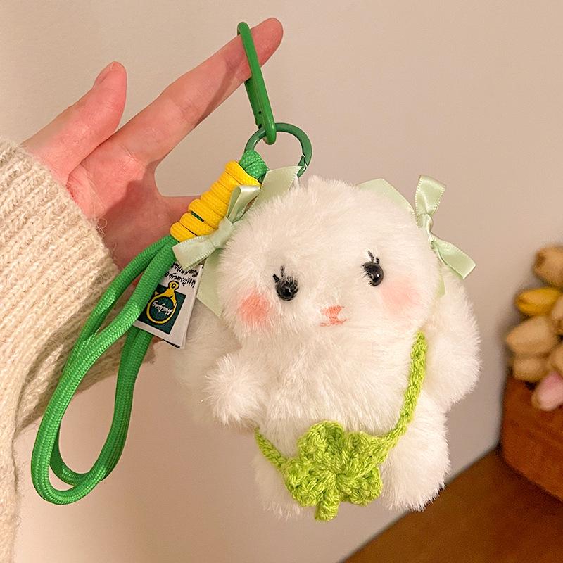 Korean Style Cute Lop-Eared Rabbit Keychain Plush Doll - Perfect Bag Charm & Best Friend Gift
