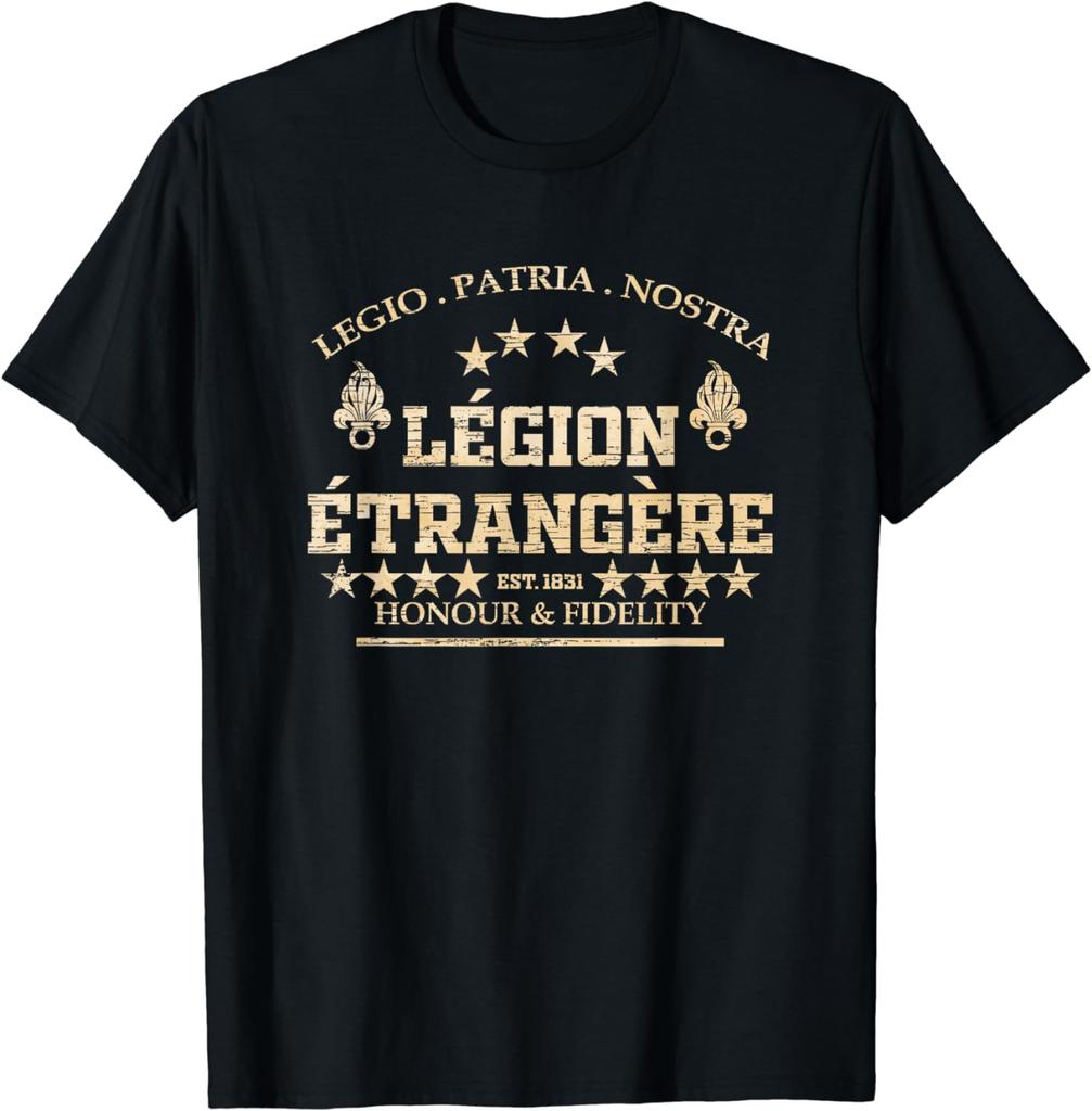 Legio Patria Nostra Legion Etrangere Hounour & Fidelity T-Shirt Short Sleeve Casual 100% Cotton T Shirts