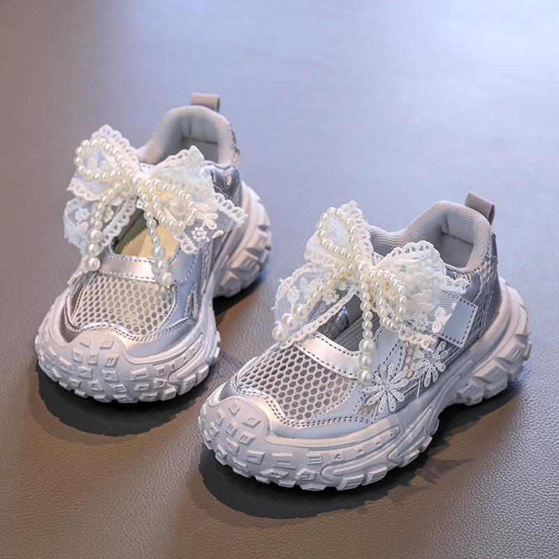 

Girls Shoes / Children s Shoes - New Style Cushioned Beach Flip-flops with Open Design 26 серебряный