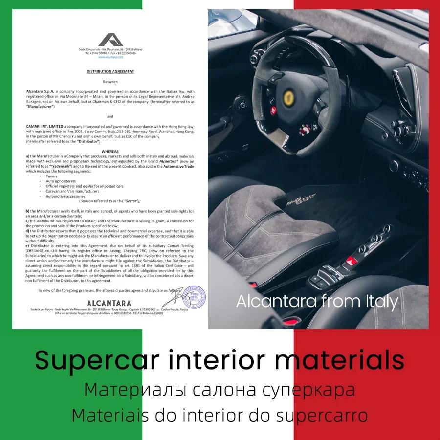Real for Alcantara with Magsafe Case for IPhone 16 17 Pro Max 15 14 Luxury Magnetic Supercar Interior Leather Magnet Phone Cape