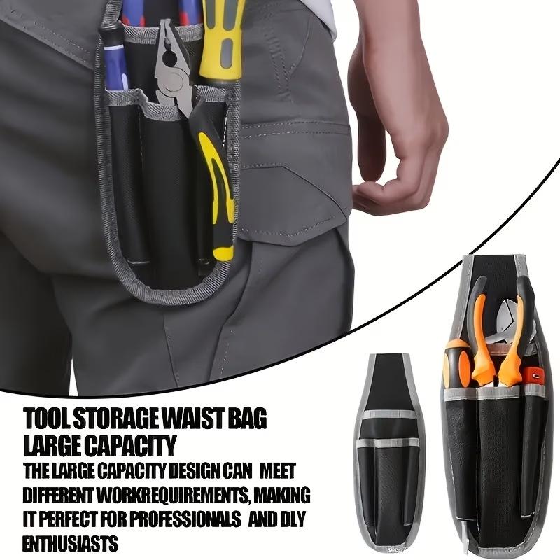 Wear-Resistant Tool Waist Bag Oxford Cloth Multilayer Storage Tool Belt Hanging Bag Thickened Electrician Tool Bag 1PCS