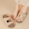 Thick-soled Velcro cool slippers for women's summer wear, new fashion one-word drag, retro sandals