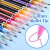12/18/24/36/48/60colors Stationery Colored Neutral Watercolor Pens Highlighters Drawing Pens and Glitter Notebook Pens