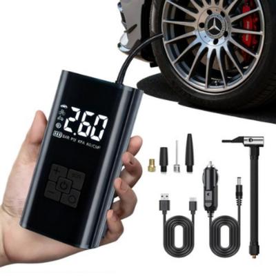 Portable Wireless Tire Pressure Inflator All-in-One Set: 6000mAh