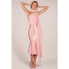 Women's Sexy Slim Neck Premium Elastic Satin Hip Wrap Ribbon Dress