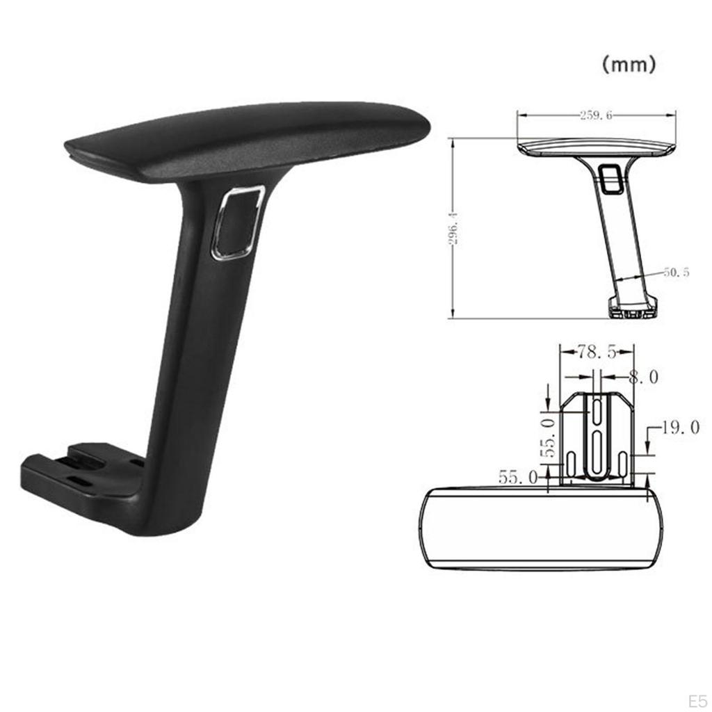 2 Piece Chair Armrest Gaming Accessories for Most Chairs