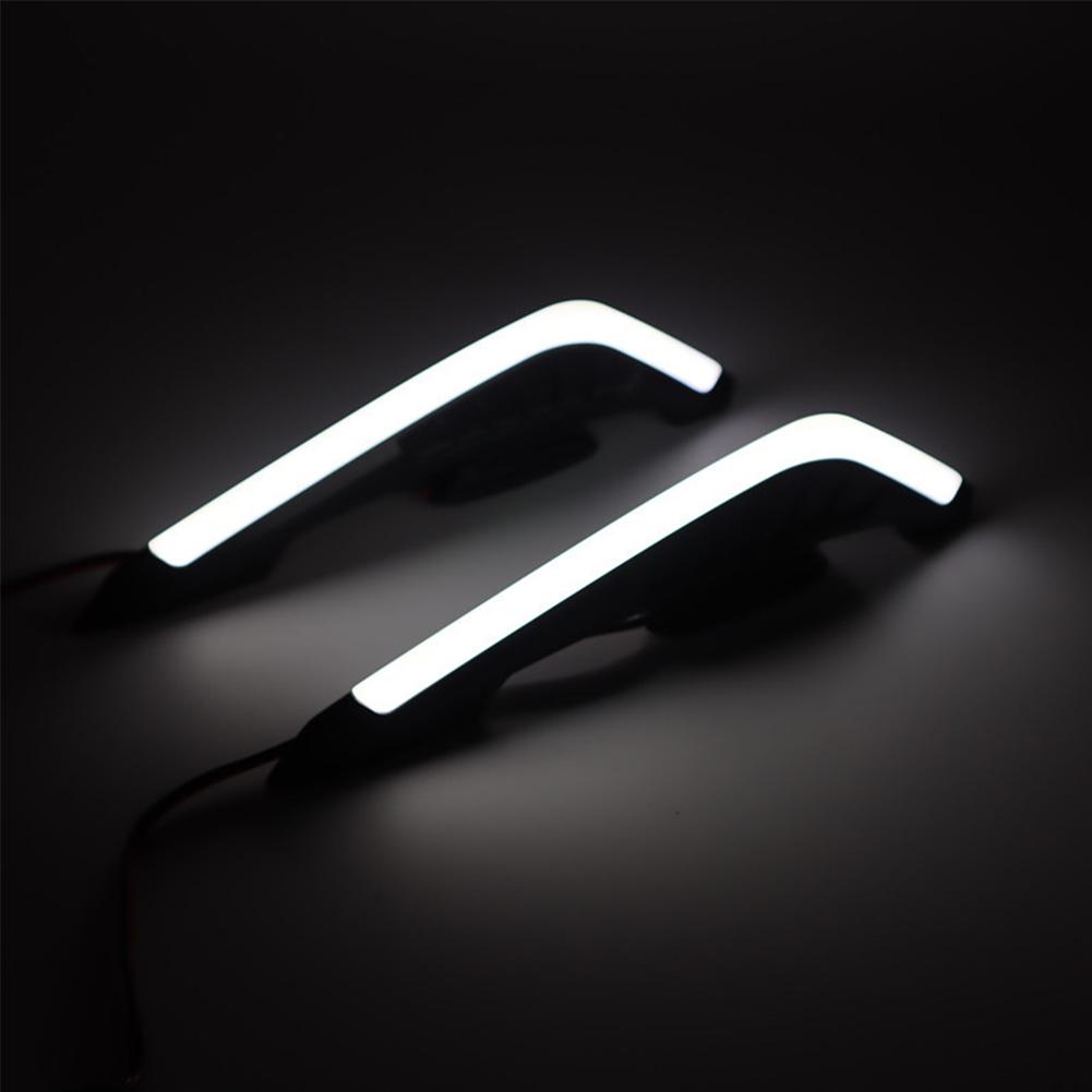 2Pcs Motorcycle Front Side Spoiler Winglets Aerodynamic Wing Set Fixed Wind Wings with LED Lights and Adhesive Decoration Sticker