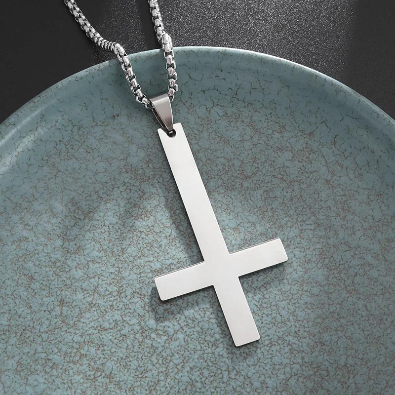 Personality Creative Design Religious Jesus Christ Cross Pendant Amulet Simple Men's and Women's Necklace