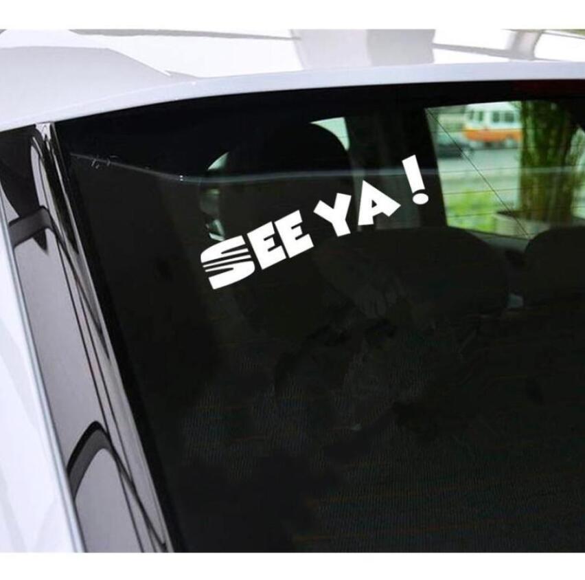 20*4 Cm Car Stying See Ya Car Sticker Wall Home Glass Window Door Laptop Sticker