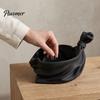 Creative Gift for Christmas 3D Printed Bag Shaped Storage Tray, Pleated Catchall Bowl Candy, Festival Desktop Ornament Festive Table Centerpiece