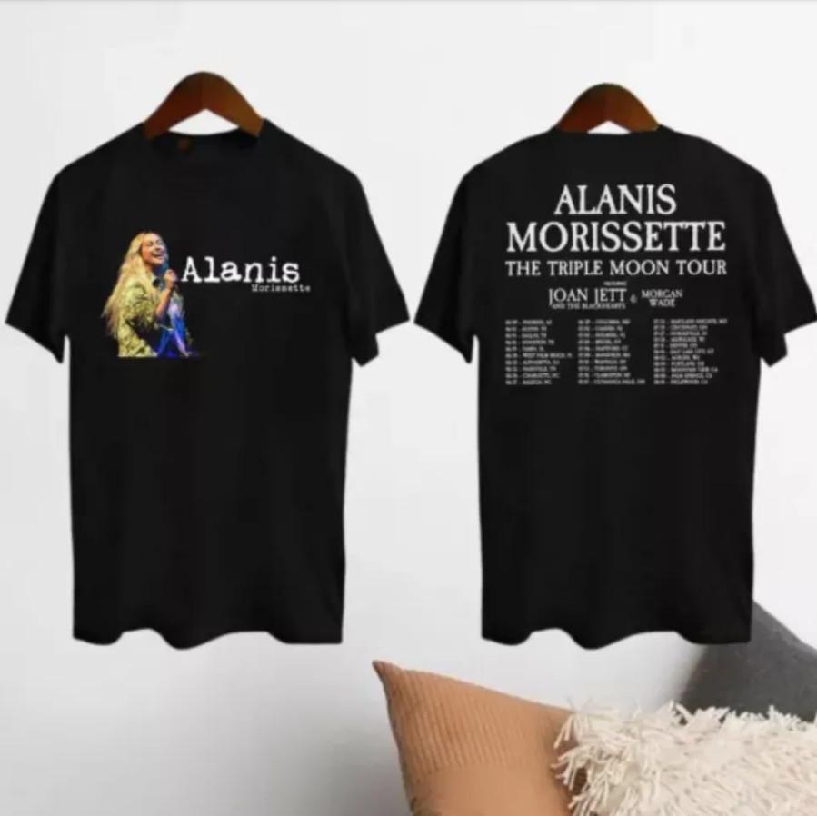 Alanis Morissette 2024 Tour Shirt – The Triple Moon Heavyweight T-Shirt for Men