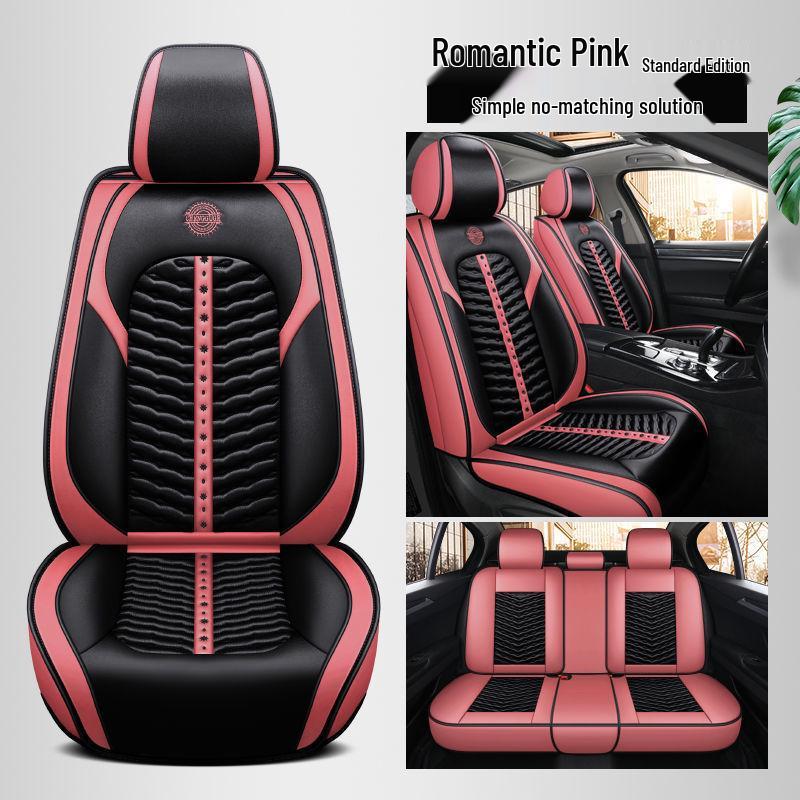 

Universal Leather Car Seat Cushion for Five-Seats – All-Season, Breathable, Wear-Resistant, Comfortable Full Surround Cover Standard