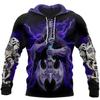 3D Printed Skull Graphics Men's Hoodie Tops Fashion Unisex Sweatshirt Spring Hip Hop Streetwear Oversized Casual Men's Clothing