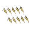 10pcs Shrimp Simulation Soft Prawn Lure Bait Hook Tackle Bass Fishing Lures