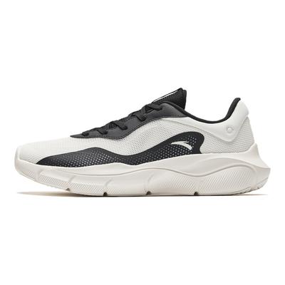 Scarpe da Ginnastica da Corsa Basse Leggere Traspiranti con Arco Semplice Uomo Sneaker Nero Bianco 112437701S-11
