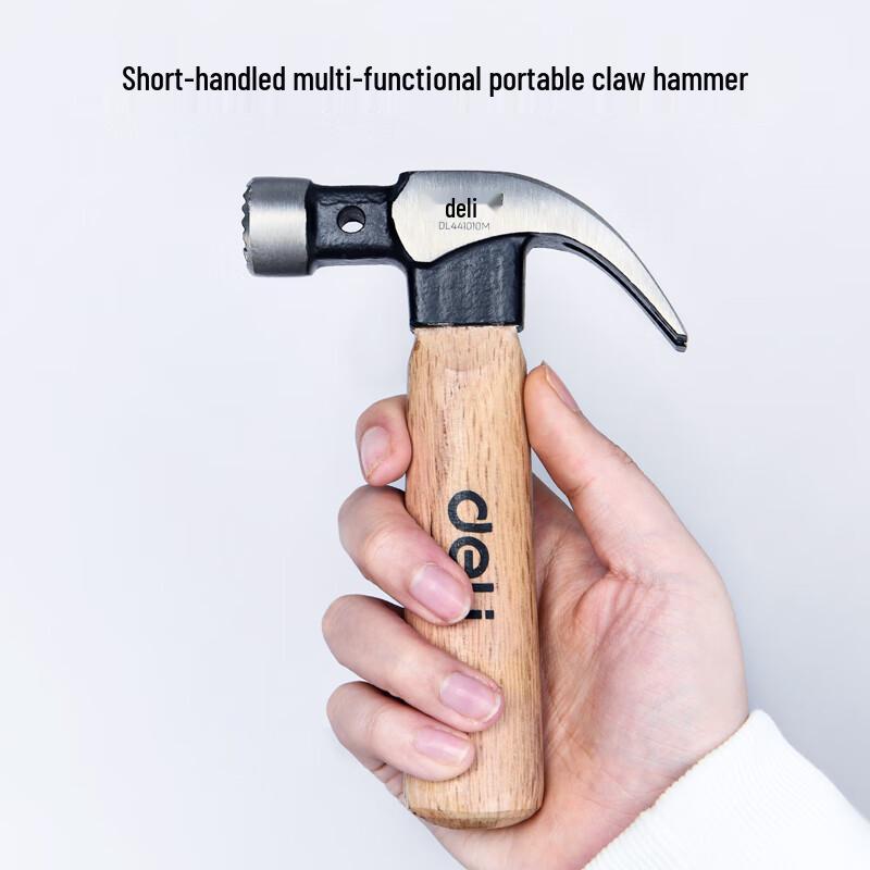 Deli Mini Wooden Handle Claw Hammer