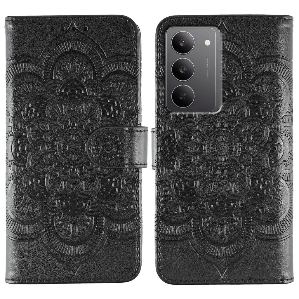 Dla Realme 14x (Indie) Etui 5G Skóra PU Wzór Mandala Portfel Pokrowiec na Telefon