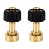 Leakproof 3/4In Pressure Washer Inlets Adapter M22-14mm Quick Connect Copper Coupling For Garden Hose Water Guns