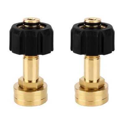 Leakproof 3/4In Pressure Washer Inlets Adapter M22-14mm Quick Connect Copper Coupling For Garden Hose Water Guns