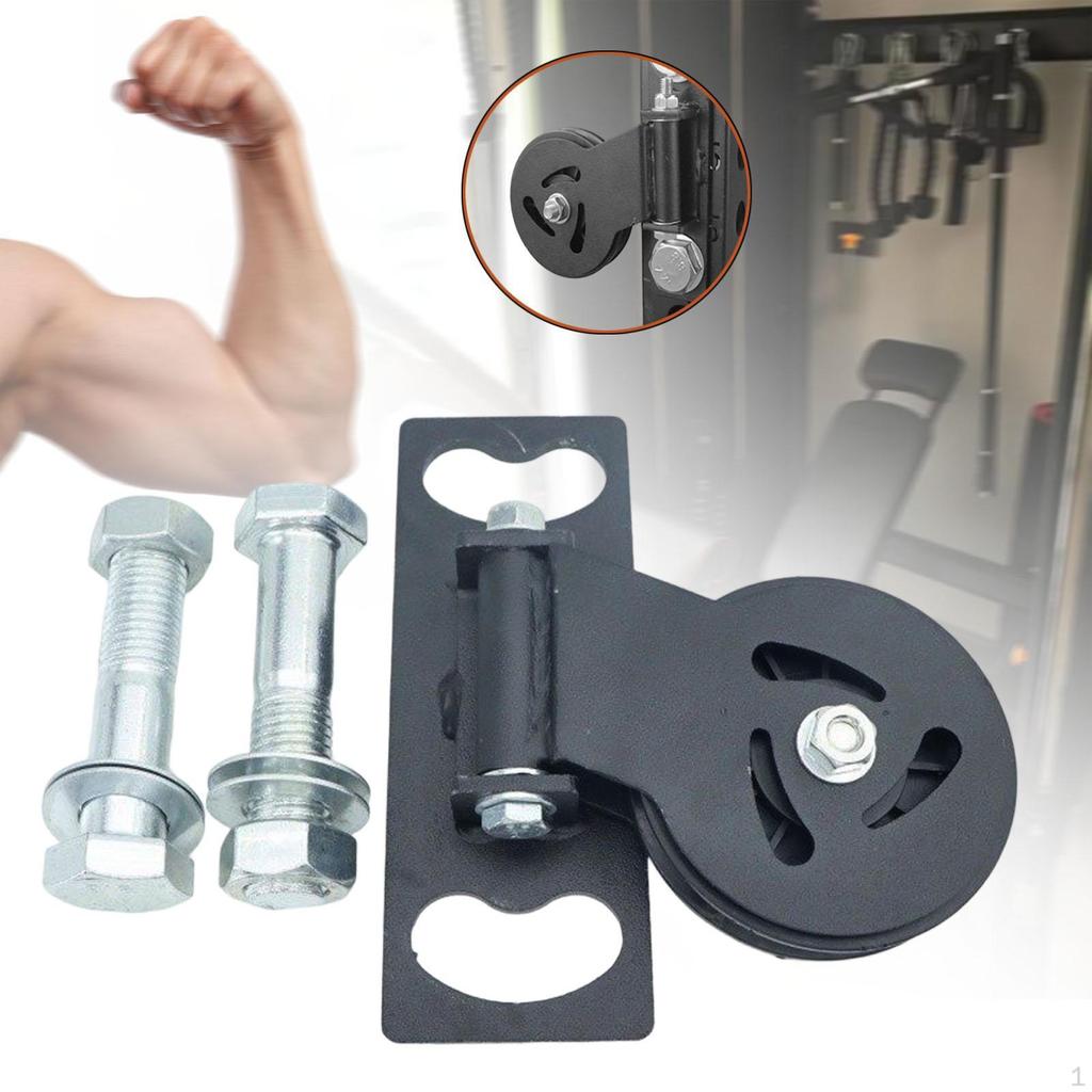 Kabelzugrolle für Kniebeugenständer DIY Fitness Glattes Krafttraining System Fitnessstudio Zuhause