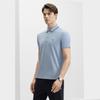 Fila Modern Heritage Cool Casual Breathable Fashion Commuter Short Sleeve Polo Shirt Men Tops Bamboo-Blue F11M431105FBU