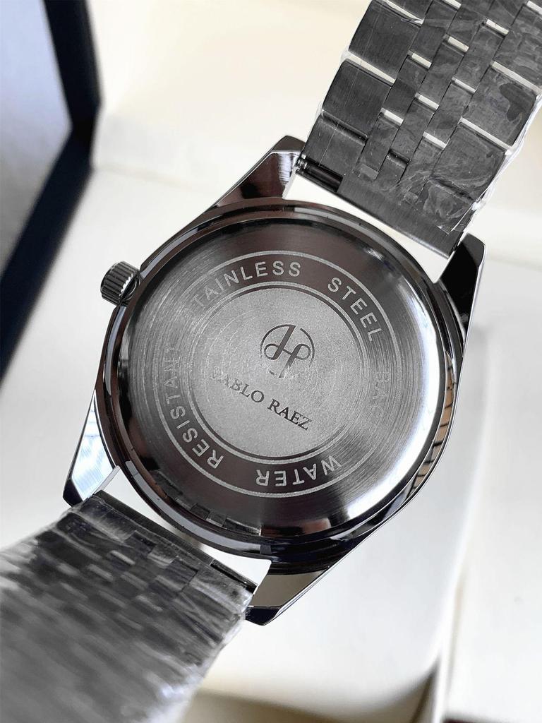 Men's Fashion Quartz Luminous Steel Wristwatch with Calendar - Waterproof