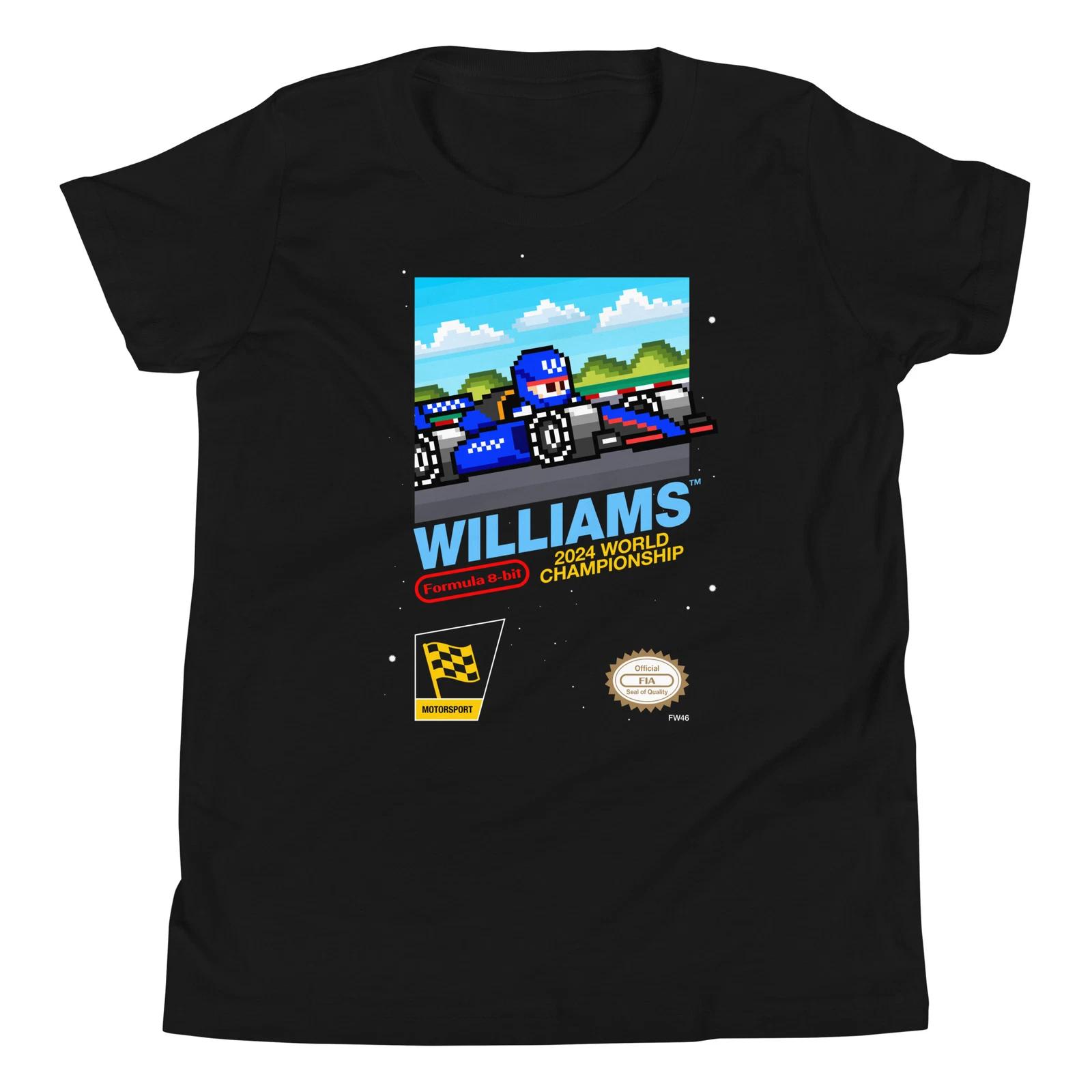 Williams Racing Albon Sargeant 2024 Формула 1 F1 8-битная Молодежная Детская Футболка S