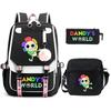 Game Merchandise Elementary And Secondary School Students Fashion Schoolbags Children'S Backpacks Three-Piece Set