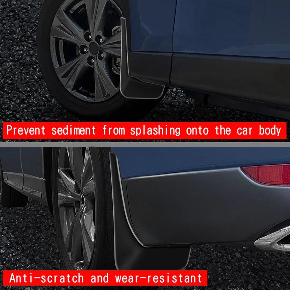 4pcs New Car Mud Flaps Splash Guards Fenders Suitable For Mazda CX60 2024 Black ABS Mudguards High Quality Exterior Accessories