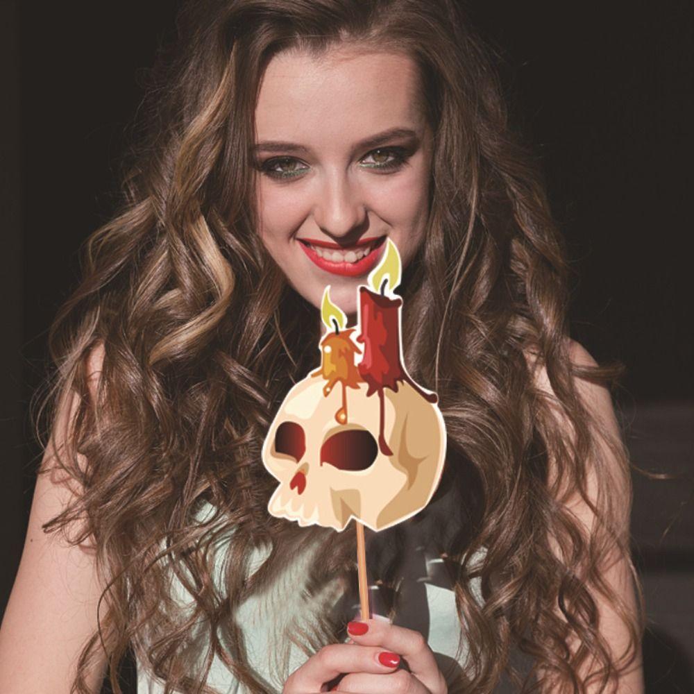 20pcs Pumpkin Ghost House Bat Funny Photo Props  Halloween Party Decoration