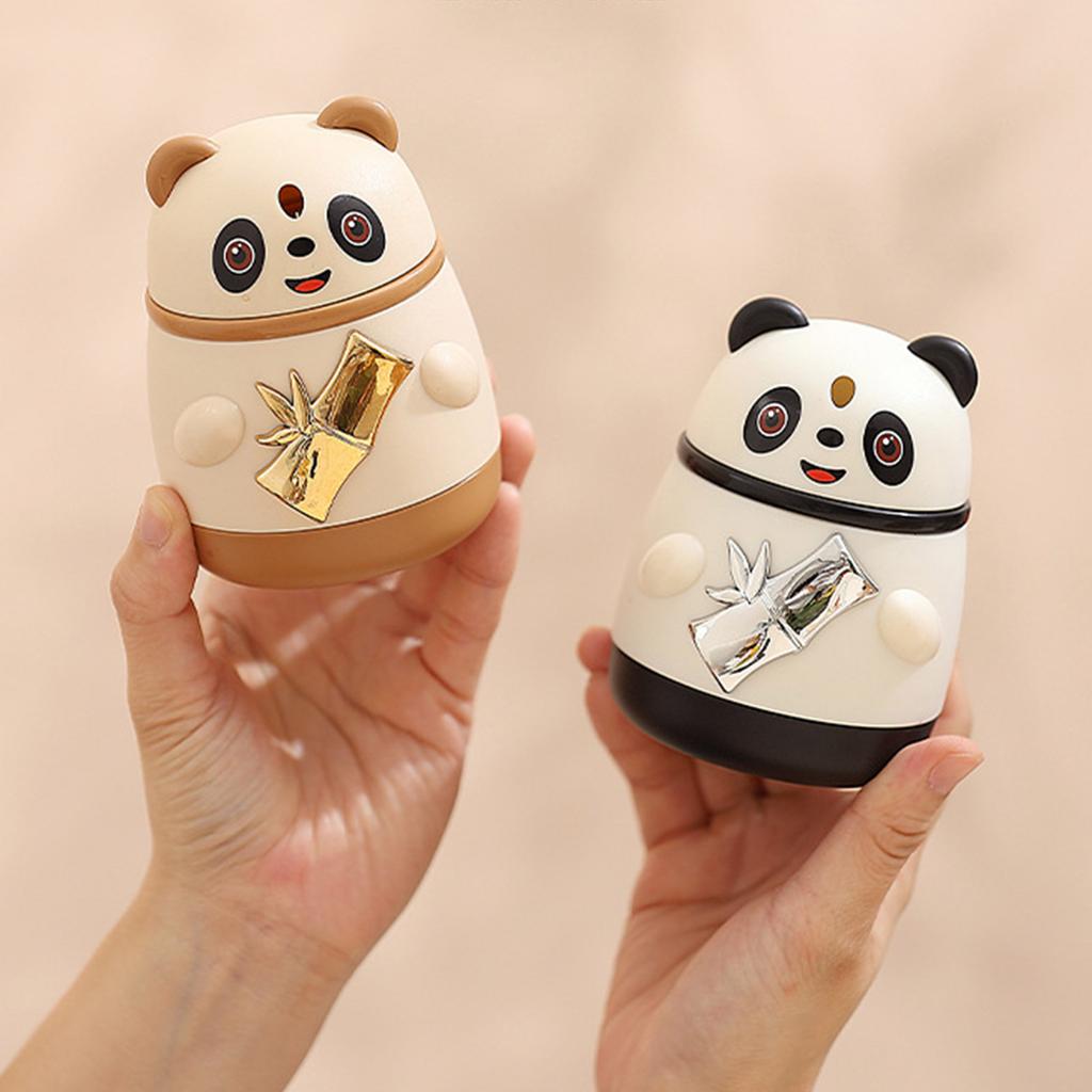 Push Type Toothpick Dispensers Lovely Panda Toothpick Holder Automatic Toothpick Organizers Box Homes Decorations