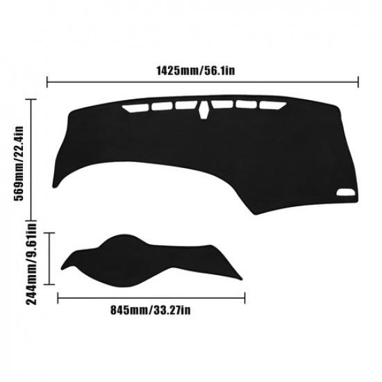 1Pcs Car Dashmat Dash Interior Mat For Honda Civic 2012-2015 Dashboard Cover Pad