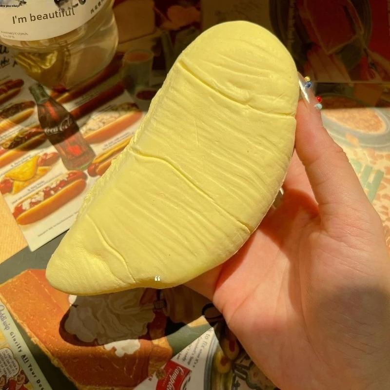 Hot Sale Soft Wet Durian Cream Bread Squeeze Release Tool Slow Rebound Hand Relax Gift DIY Decompression Squeeze Squishy