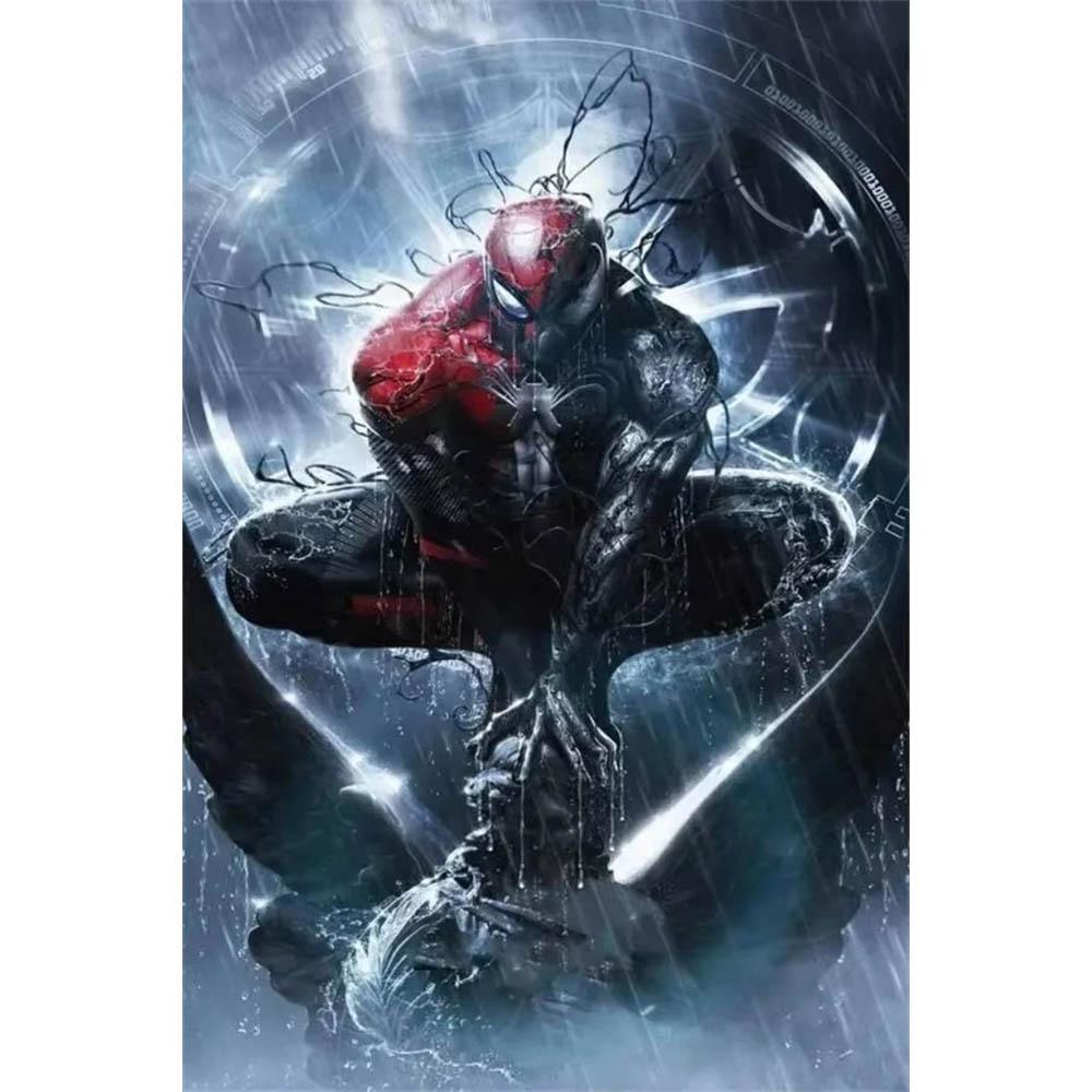 Collection of Spider-Man Famous Scenes, Diamond Paintings Full of Diamonds, Handmade DIY Full Diamond and Gem Stickers for Home Decoration Paintings