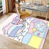 Office Rug Little Twin Stars, Sanrio Characters Anti-Slip Rug, Machine Washable for Living Room, Bedroom, Office, Multiple Sizes, Bedroom Mat, Decorat