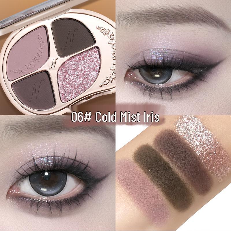 Палитра теней для век «Винни-Пух» 4 цвета «Звездное сияние» - Матовые и разноцветные.