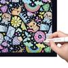 Manta para Colorear DIY con 24 Rotuladores Patrón Creativo de Personalización Manta Lavable Manta de Pintura Artística para Fiesta Navideña