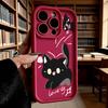 Cute Black Cats Phone Case for iPhone 17 16 15 14 13 12 11 Pro Max Plus Anti Scratch, Gel Flexible Protective