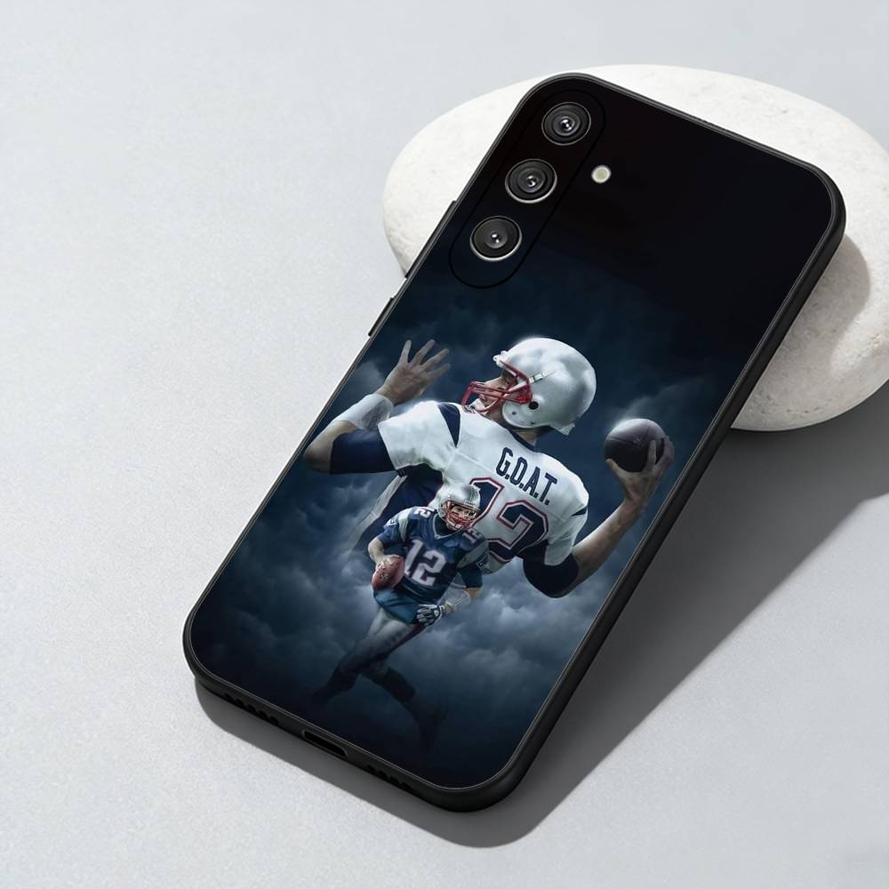 Baseball Player T-Tom B-Brady Phone Case For Samsung Galaxy A73,A72,A71,A70,A52,A51 Others Soft Black Cover