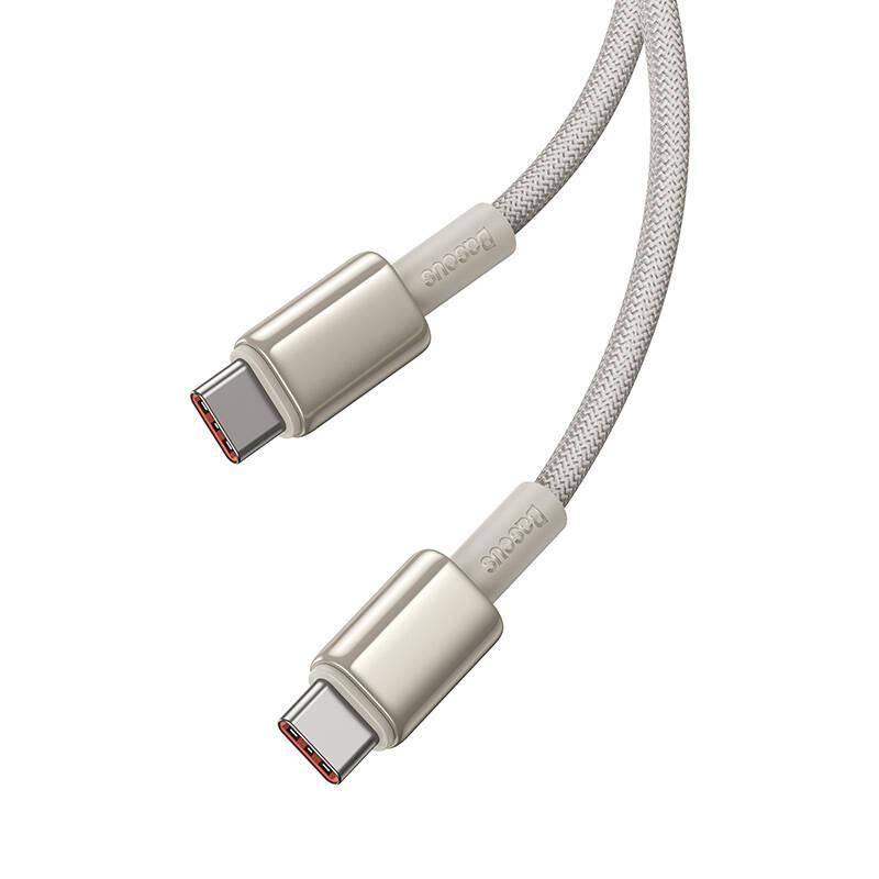Kabel Usb-C Do Usb-C Baseus Tungsten Gold, 100W, 1M (Złoty)
