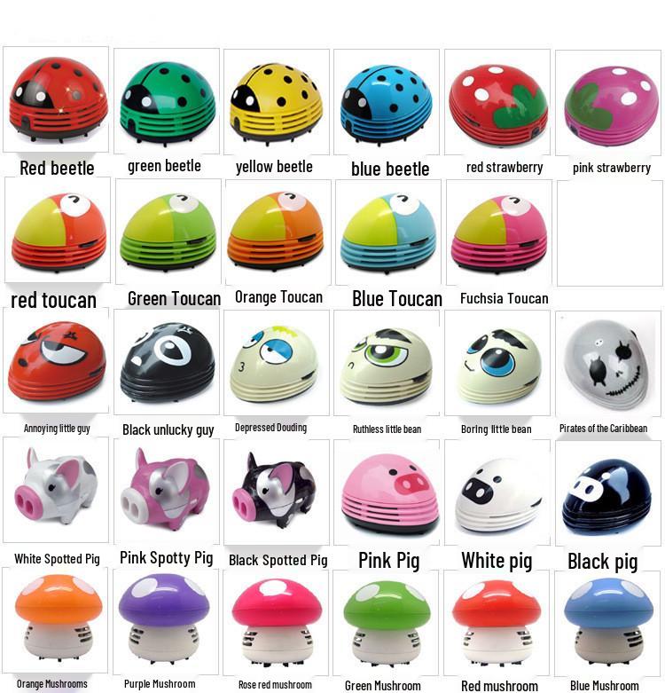 Adorable Ladybug Mini Desktop Vacuum Cleaner