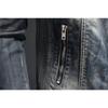 High End Men's Denim Jacket Casual Retro Big Size Stand Collar Zipper Biker Motorcycle Coat