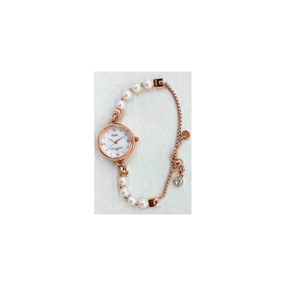 Plaisir Nickel-Free Watch Pink Gold Pearl Women s Wristwatch