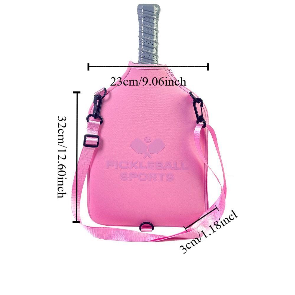 Zipper Closure Tennis Crossbody Bag Waterproof Tennis Racket Bag Badminton Bag  Outdoor