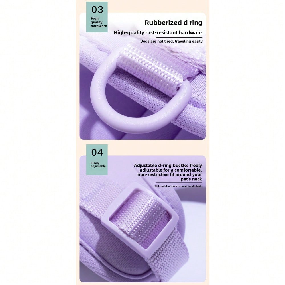 Dog Chest Back Anti-Bite Break Free Chest Strap Pvc Pet Leash Pvc Collar