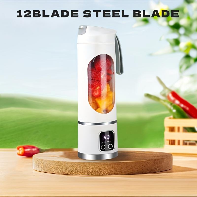 

Портативный блендер и соковыжималка - легко чистить, подходит для фруктовых и овощных напитков, коктейлей, диспенсеров для охлажденных напитков - вместимость от 10,14 унций до 16,91 унций белый