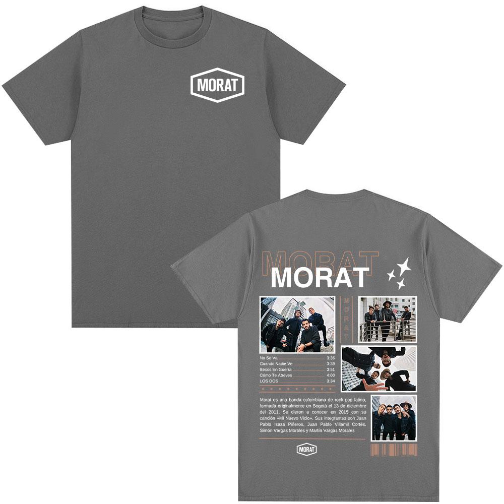 Morat Band Graphic T-shirts Unisex Women Clothing Fashion Hip Hop T-shirt Casual Cotton Oversized Short Sleeve T Shirts Streetwear