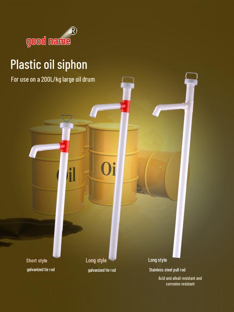 Stainless Steel Manual Oil Siphon Pump for 200L Drums