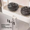 Detachable Kitchen Dishcloth Holder Double-Layer Hollow Design Countertop Rag Hanger Multifunctional Easy To Clean