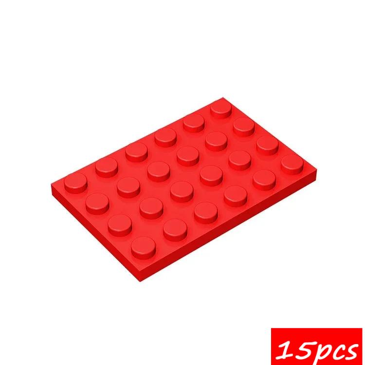 15PCS Compatible Assembles Particles 3032 4x6 DIY Building Blocks Thin Figures Bricks Assembly Educational Toys For Kids Gifts